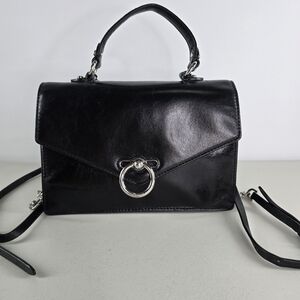 Rebecca Minkoff Jean Convertible Smooth Leather Backpack Black